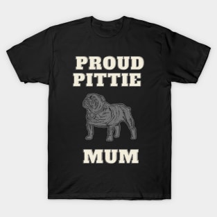 Proud Pittie Mum T-Shirt